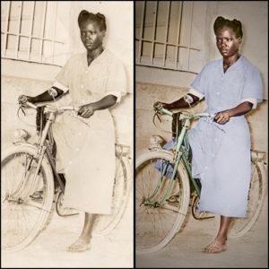 Restauration d'une photo des années 50, en Guadeloupe